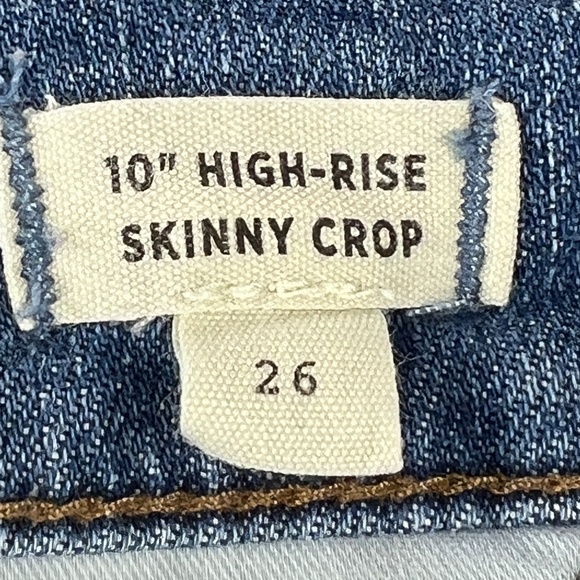 Madewell 10" High Rise Skinny Crop Jeans Size: 26 - Picture 2 of 16